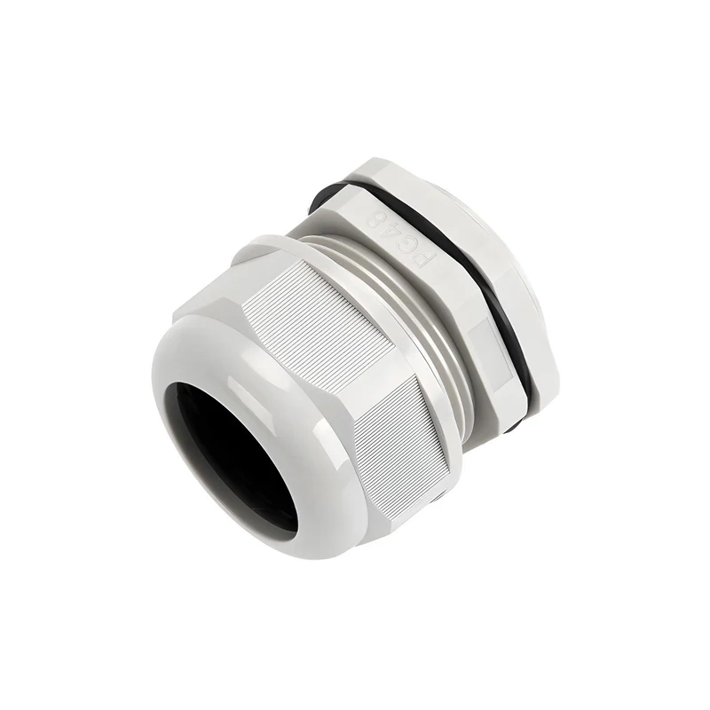 Waterproof Cable Gland, Nylon Cord Connector with EPDM Seal, IP69, White