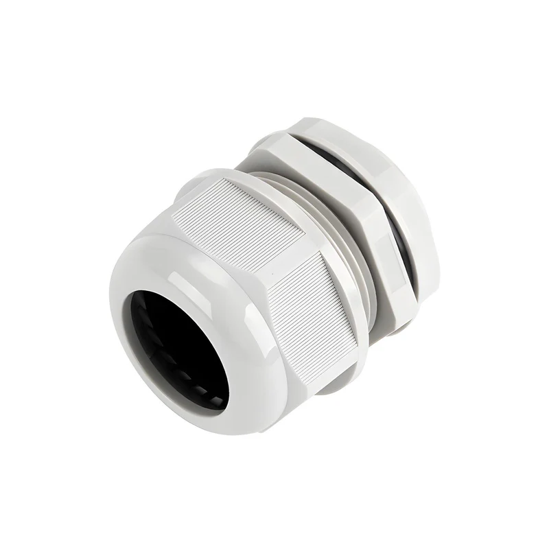 Waterproof Cable Gland, Nylon Cord Connector with EPDM Seal, IP69, White