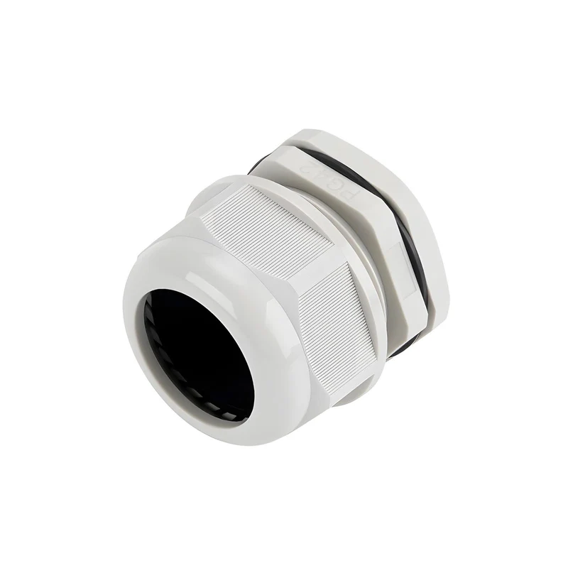 Waterproof Cable Gland, Nylon Cord Connector with EPDM Seal, IP69, White