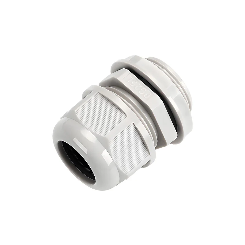 Waterproof Cable Gland, Nylon Cord Connector with EPDM Seal, IP69, White