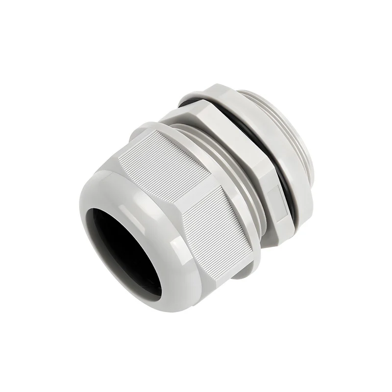 Waterproof Cable Gland, Nylon Cord Connector with EPDM Seal, IP69, White