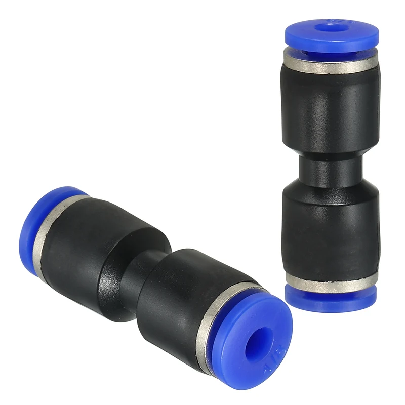 1/8 Inches Push to Connect Fitting Quick Release Pneumatic Connectors 5Pcs