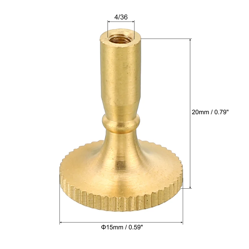 Lamp Turn Switch Knob On/Off Replacement Twist Knobs Extension Length for Lamp Socket Brass