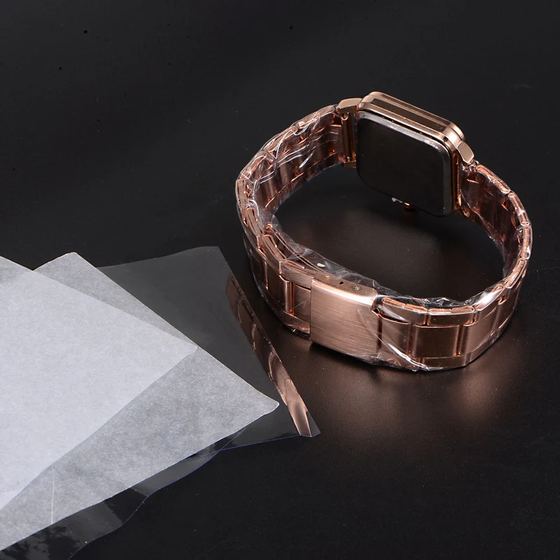 Watch Band Protective Film, Rectangular Protective Film Stickers for Watch Band Bracelet Protection