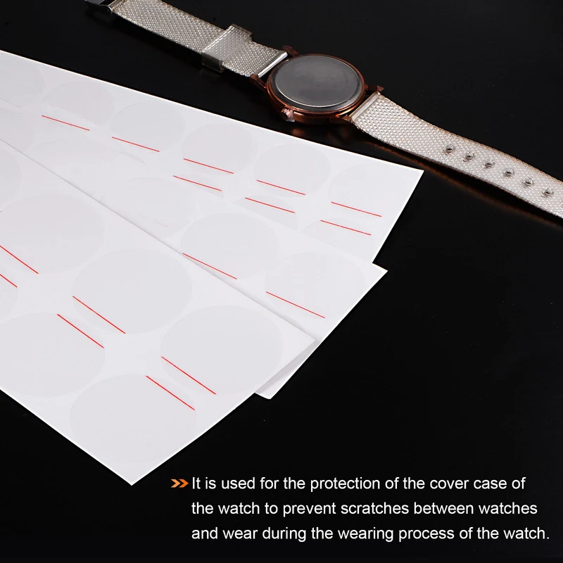 Watch Back Cover Protective Film PE Round Watch Back Case Protector Film Stickers for Watch Back Case Protection
