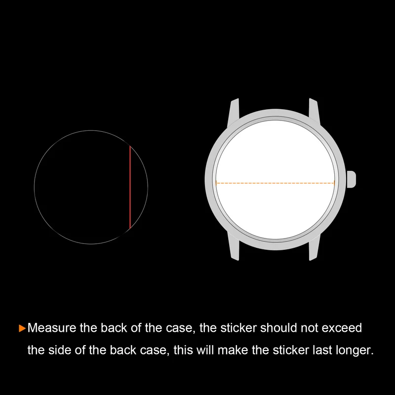 Watch Back Cover Protective Film PE Round Watch Back Case Protector Film Stickers for Watch Back Case Protection