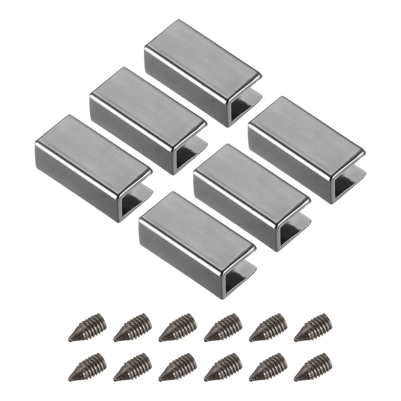 Belt Buckle End Tip, Zinc Alloy Zipper Clips Strap End Caps for Leather Sewing Decoration DIY Accessories