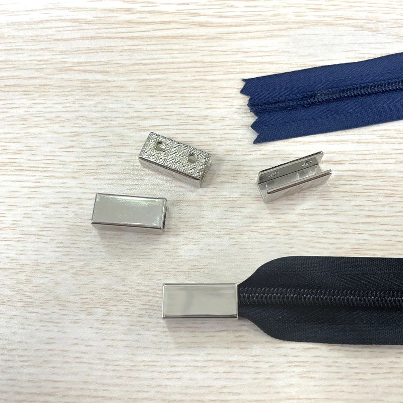 Belt Buckle End Tip, Zinc Alloy Zipper Clips Strap End Caps for Leather Sewing Decoration DIY Accessories