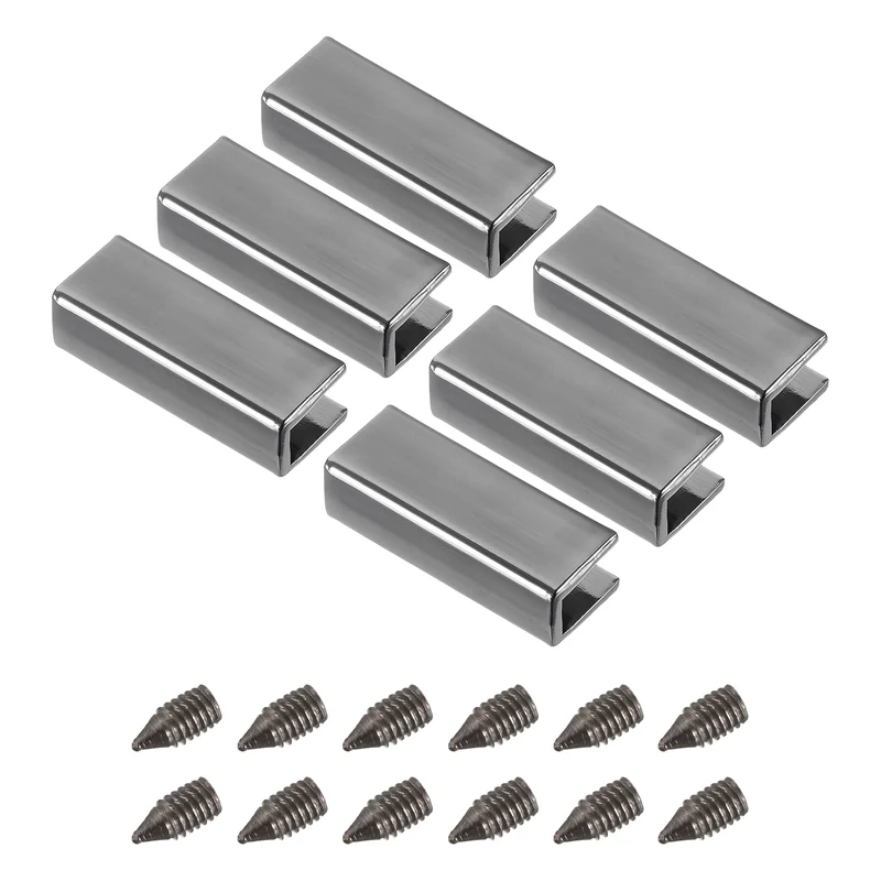 Belt Buckle End Tip, Zinc Alloy Zipper Clips Strap End Caps for Leather Sewing Decoration DIY Accessories
