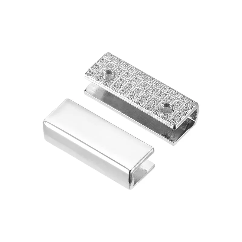 Belt Buckle End Tip, Zinc Alloy Zipper Clips Strap End Caps for Leather Sewing Decoration DIY Accessories