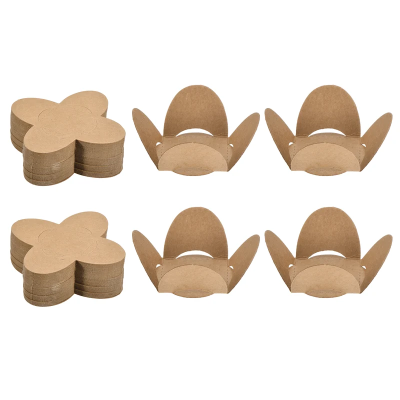 100Pcs Truffle Wrappers, Mini Cupcake Liners Chocolate Cups Liners, Brown