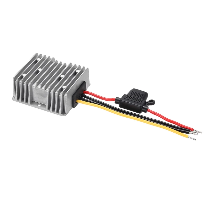 DC 18-60V to DC 12V Power Converter, Output 20A 240W with Fuse for Car Truck