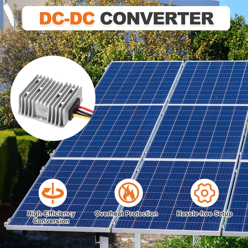 DC 8-35V to DC 5V Power Converter, Output 15A 75W with Fuse for Car Truck