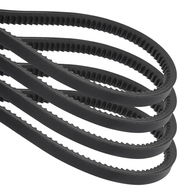 4Pcs AX77 EPDM V-Belt, Raw Edge Cogged V Belt, 79" Outer Circumference