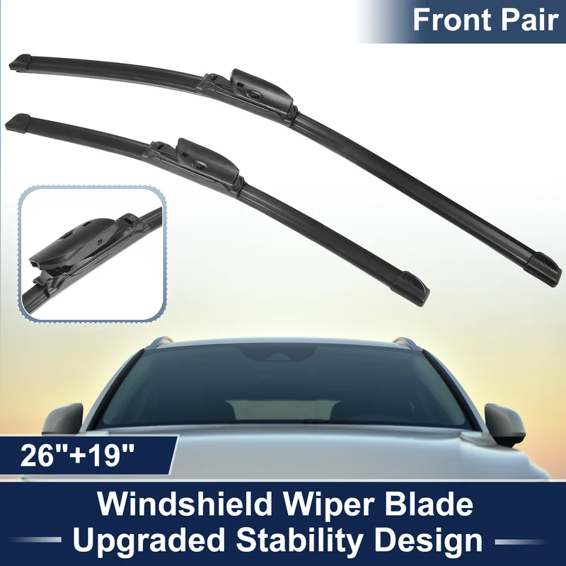 26"+19" Front Pair Upgraded Windshield Wiper Blades Set for Audi A3 8Y 2020-2024