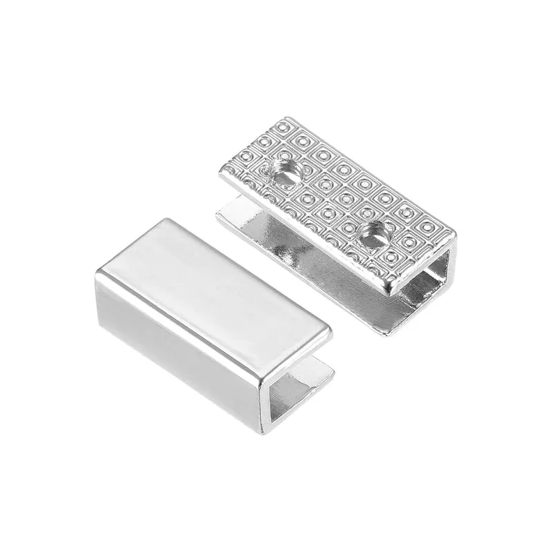 Belt Buckle End Tip, Zinc Alloy Zipper Clip Strap End Caps for Leather Sewing Decoration DIY Accessories