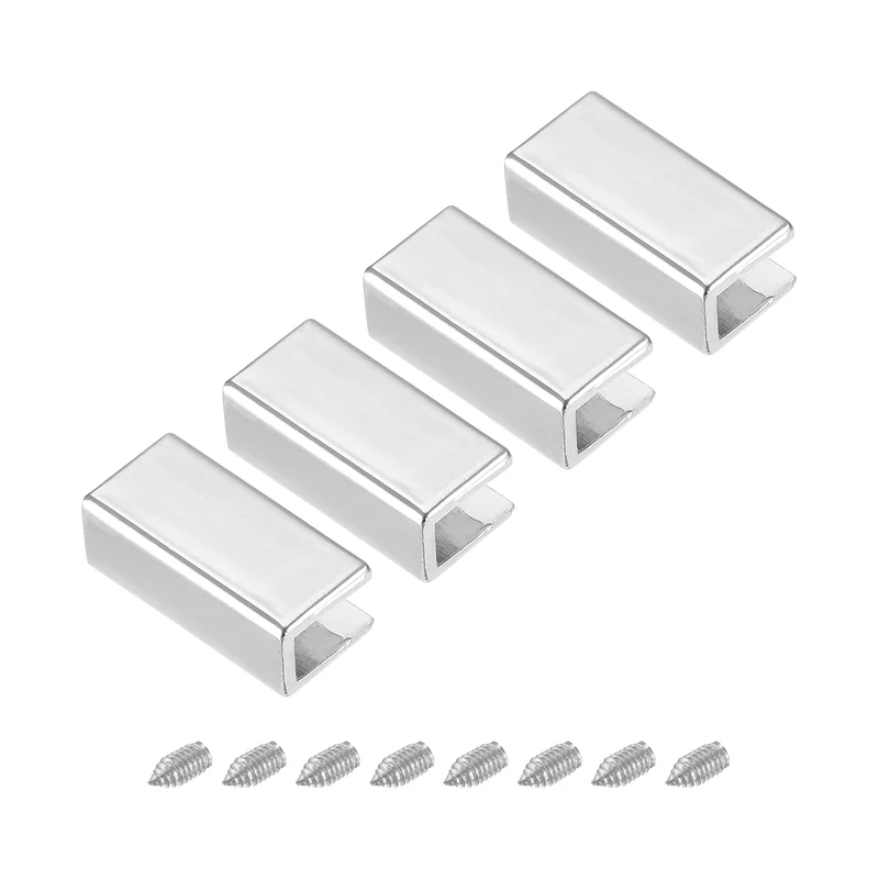 Belt Buckle End Tip, Zinc Alloy Zipper Clip Strap End Caps for Leather Sewing Decoration DIY Accessories