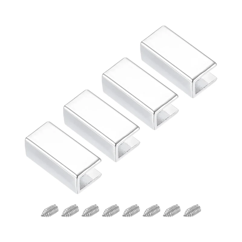 Belt Buckle End Tip, Zinc Alloy Zipper Clip Strap End Caps for Leather Sewing Decoration DIY Accessories