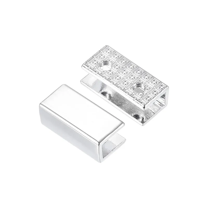Belt Buckle End Tip, Zinc Alloy Zipper Clip Strap End Caps for Leather Sewing Decoration DIY Accessories