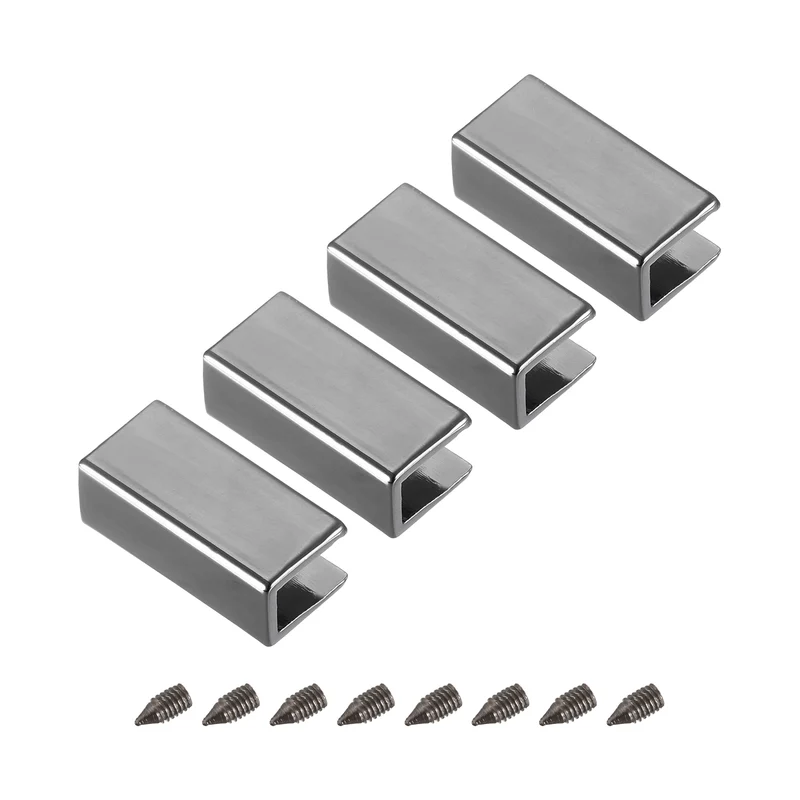 Belt Buckle End Tip, Zinc Alloy Zipper Clip Strap End Caps for Leather Sewing Decoration DIY Accessories