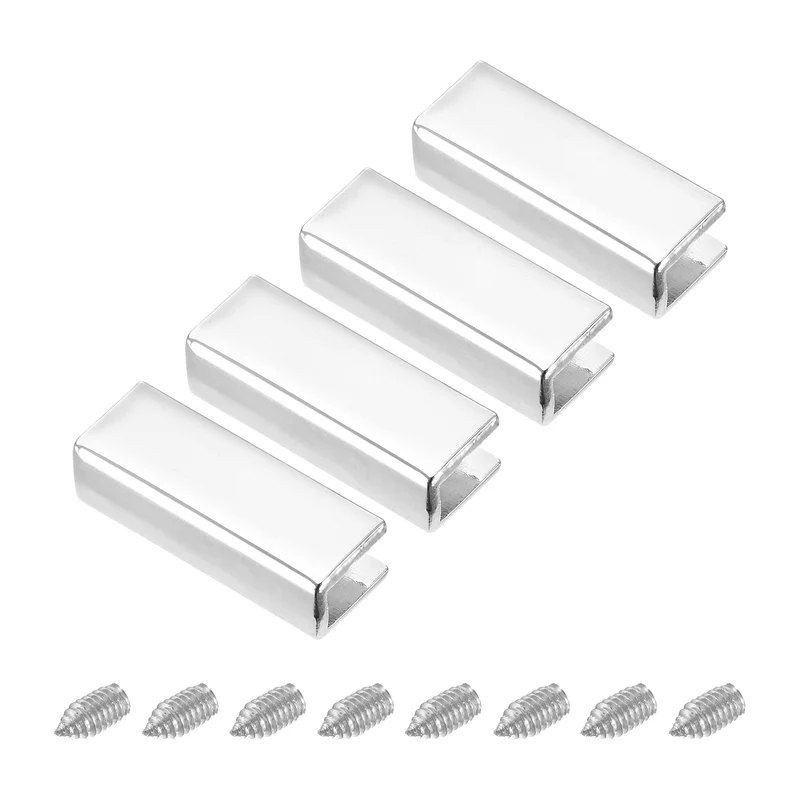 Belt Buckle End Tip, Zinc Alloy Zipper Clip Strap End Caps for Leather Sewing Decoration DIY Accessories
