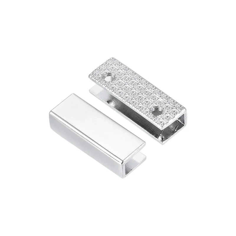 Belt Buckle End Tip, Zinc Alloy Zipper Clip Strap End Caps for Leather Sewing Decoration DIY Accessories