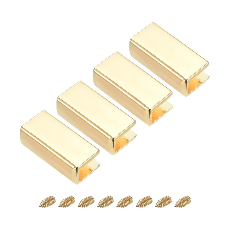 Belt Buckle End Tip, Zinc Alloy Zipper Clip Strap End Caps for Leather Sewing Decoration DIY Accessories