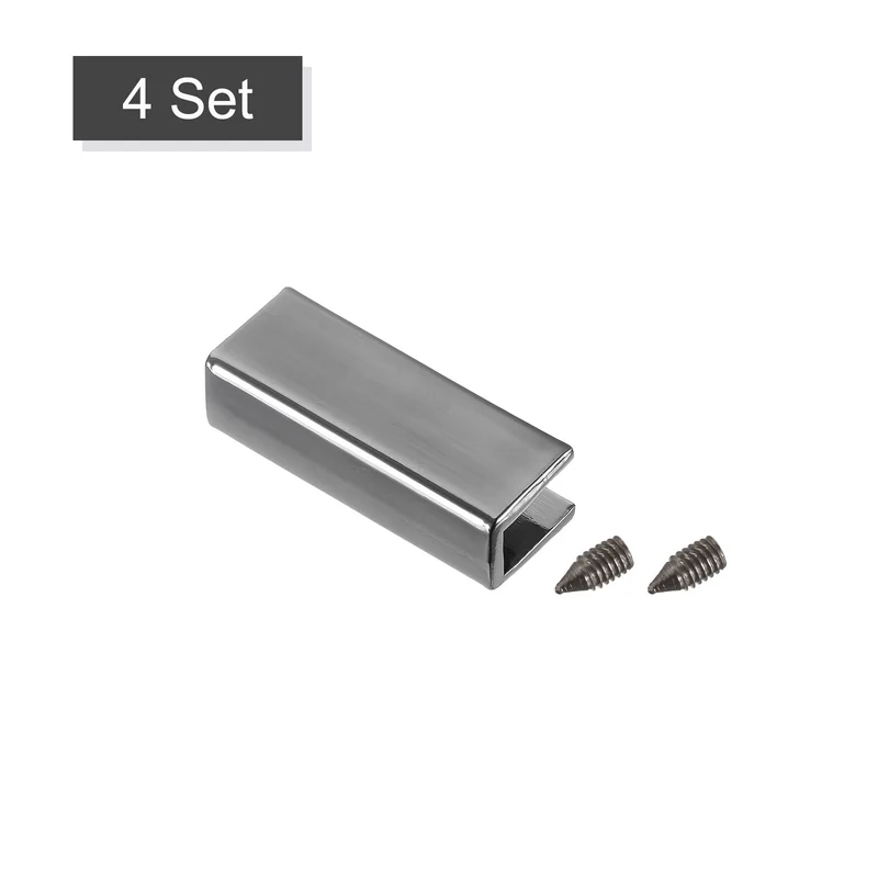 Belt Buckle End Tip, Zinc Alloy Zipper Clip Strap End Caps for Leather Sewing Decoration DIY Accessories