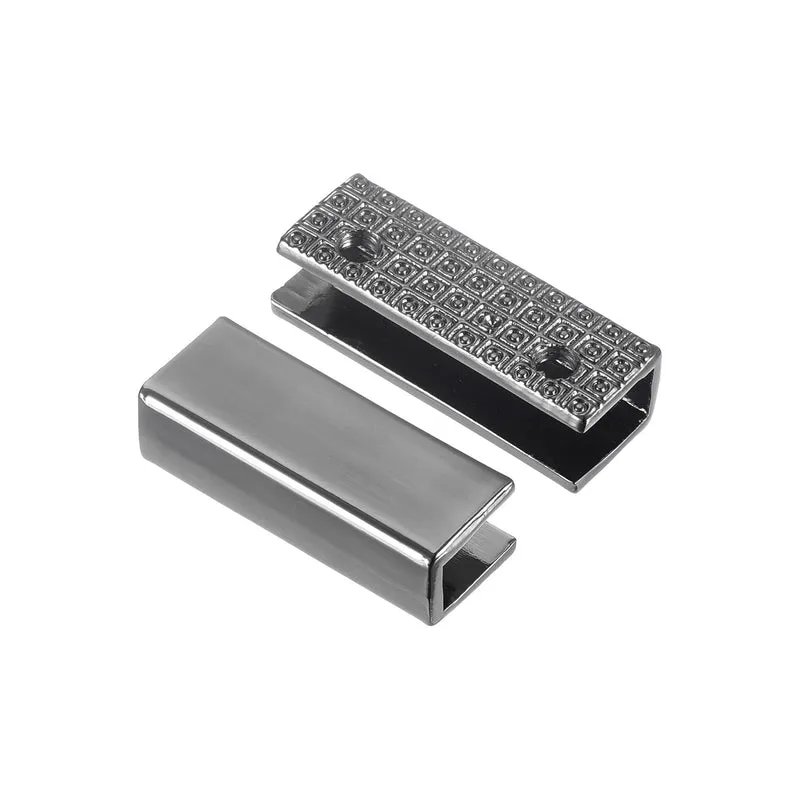 Belt Buckle End Tip, Zinc Alloy Zipper Clip Strap End Caps for Leather Sewing Decoration DIY Accessories