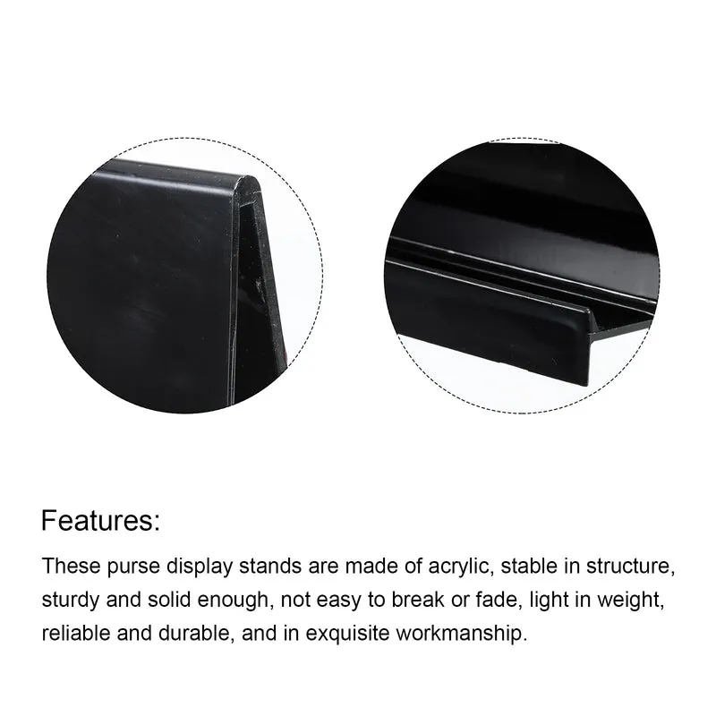 Acrylic Wallet Display Stand Holder Storage Rack Shelf Desktop Wallet Handbag Organizer Decoration