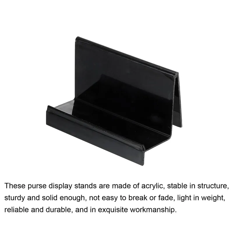 Acrylic Wallet Display Stand Holder Storage Rack Shelf Desktop Wallet Handbag Organizer Decoration