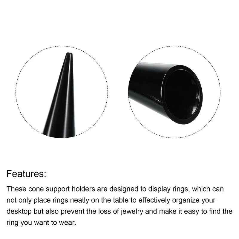 Ring Display Holder Jewelry Holder Ring Display Cone Showcase Stand Single Finger Rings Organizer
