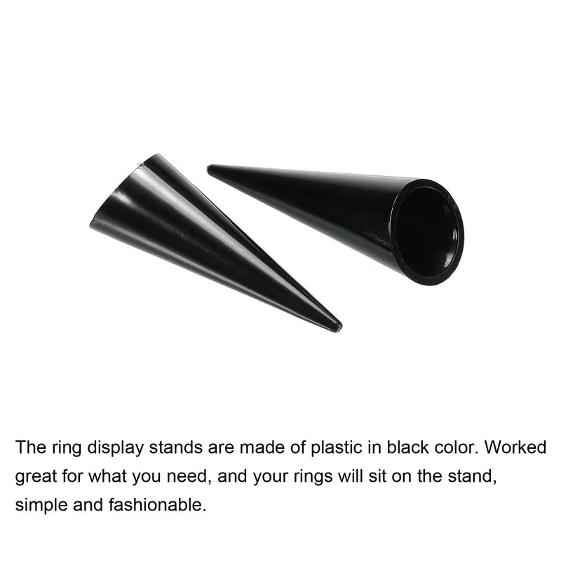 Ring Display Holder Jewelry Holder Ring Display Cone Showcase Stand Single Finger Rings Organizer