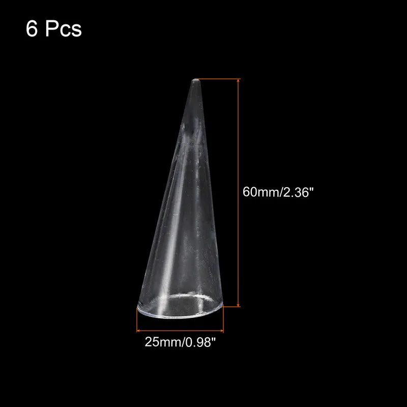 Ring Display Holder Jewelry Holder Ring Display Cone Showcase Stand Single Finger Rings Organizer