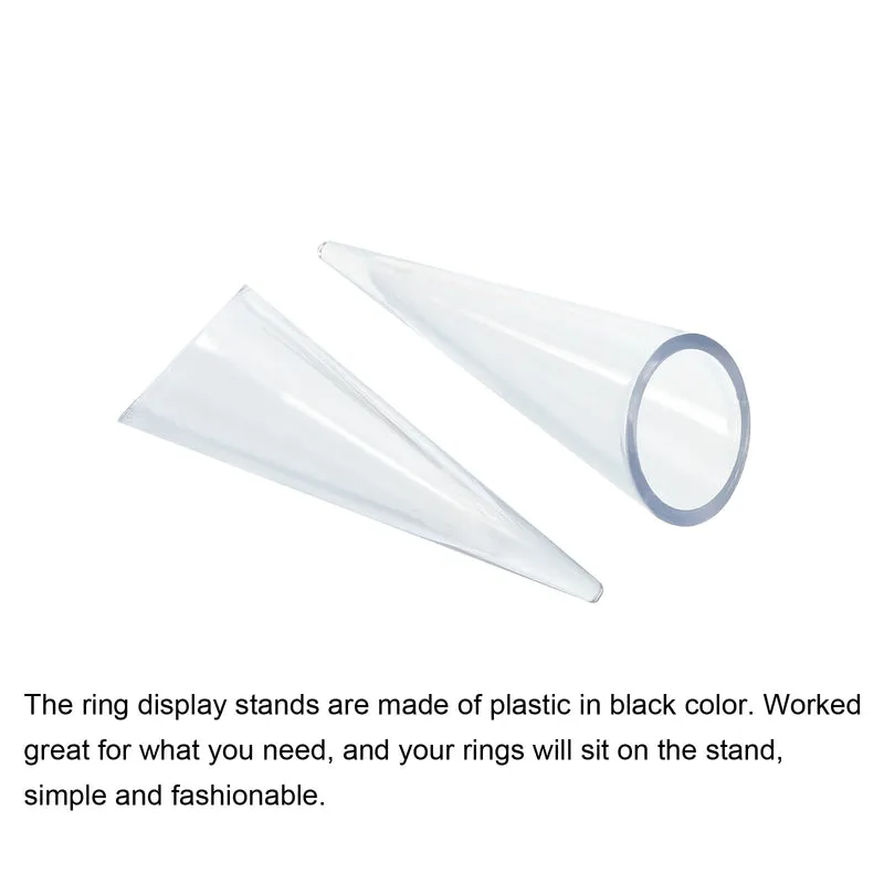 Ring Display Holder Jewelry Holder Ring Display Cone Showcase Stand Single Finger Rings Organizer
