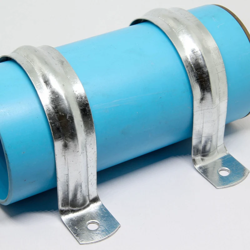 Uxcell Rigid Pipe Strap, 2 Hole U-Shaped 201 Stainless Steel Bracket Tube Clip for Water Tube Pipe