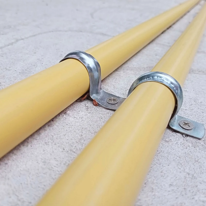 Uxcell Rigid Pipe Strap, 2 Hole U-Shaped 201 Stainless Steel Bracket Tube Clip for Water Tube Pipe