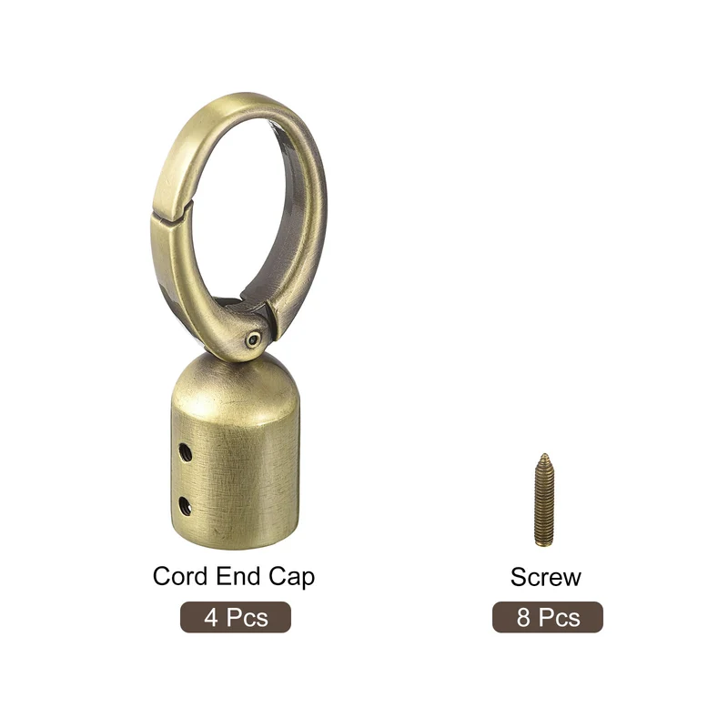 Uxcell Cord End Cap Terminator Cord Finding for Tassel Jewelry Making Strap