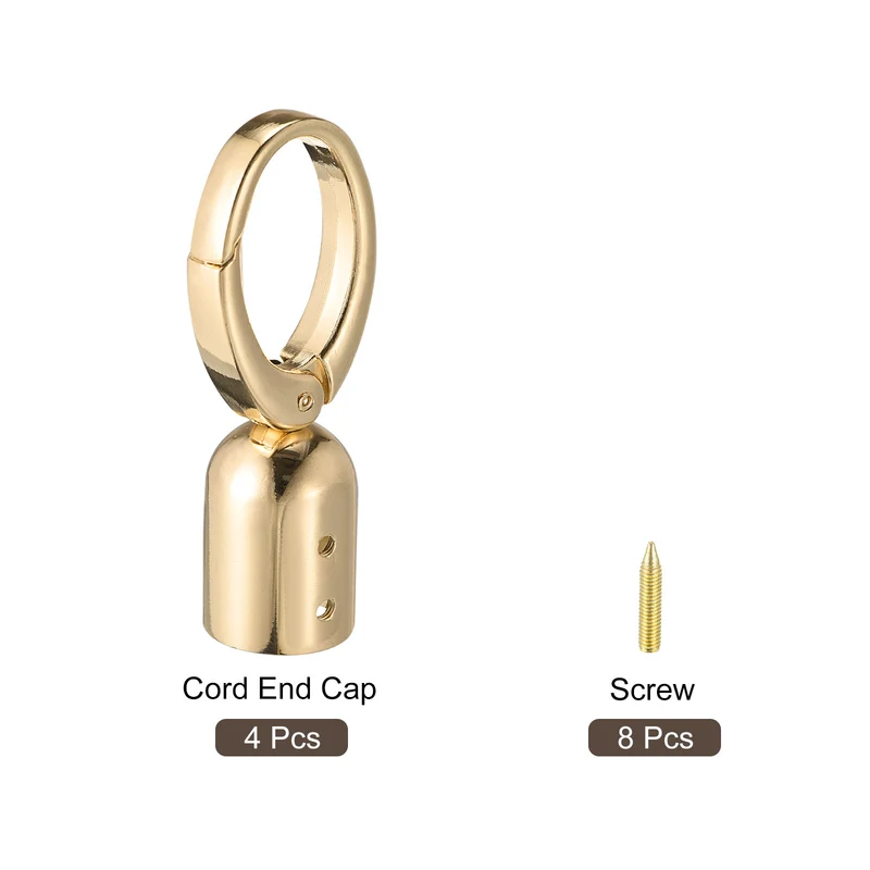 Uxcell Cord End Cap Terminator Cord Finding for Tassel Jewelry Making Strap