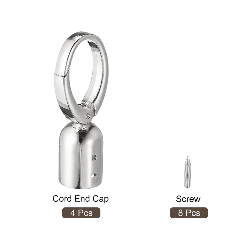 Uxcell Cord End Cap Terminator Cord Finding for Tassel Jewelry Making Strap