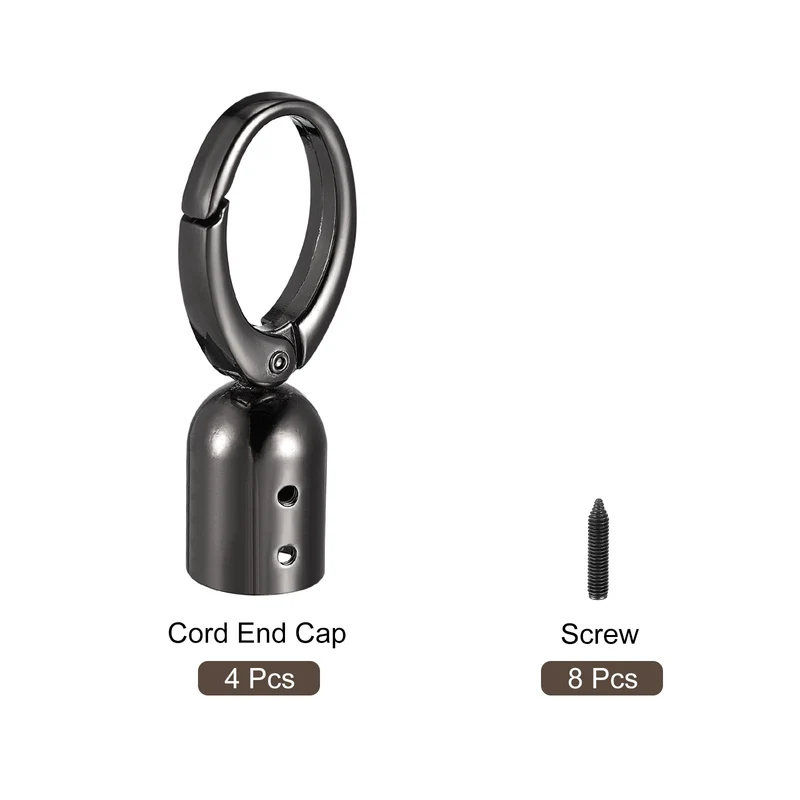 Uxcell Cord End Cap Terminator Cord Finding for Tassel Jewelry Making Strap
