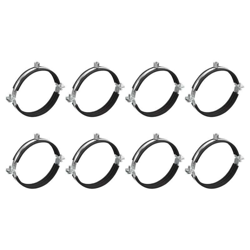 Uxcell Pipe Strap Clamps Carbon Steel Pipe Bracket Tube Clip for Water Tube Pipe