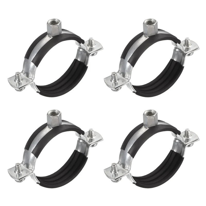 Uxcell Pipe Strap Clamps, Carbon Steel Pipe Bracket Tube Clips