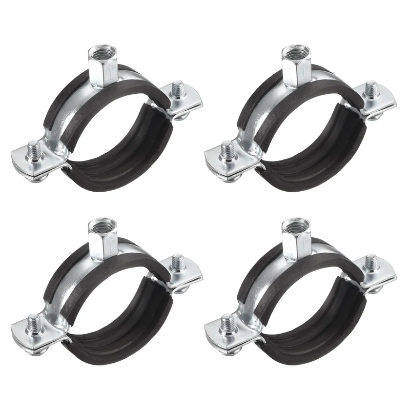 Uxcell Pipe Strap Clamps, Carbon Steel Pipe Bracket Tube Clips