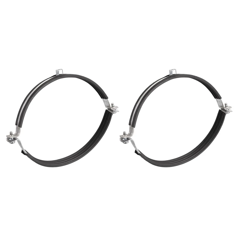 Uxcell Pipe Strap Clamps, Carbon Steel Pipe Bracket Tube Clip for Water Tube Pipe