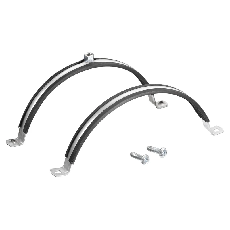 Uxcell Pipe Strap Clamps, Carbon Steel Pipe Bracket Tube Clip for Water Tube Pipe