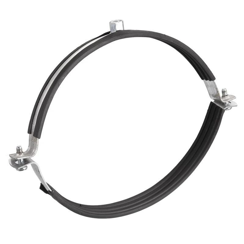 Uxcell Rigid Pipe Straps Clamp, Carbon Steel Pipe Bracket Tube Clips Nut Size for Water Tube Pipe