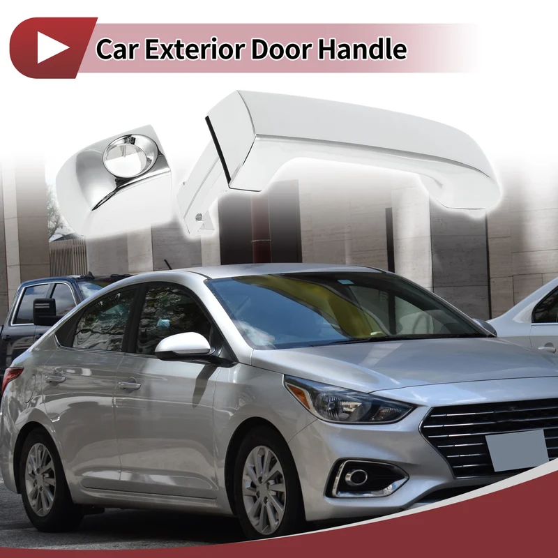 1 Pc Car Exterior Door Handles Grip for Hyundai Veracruz 2007-2015 Front Left No.826523J010 Silver Tone ABS
