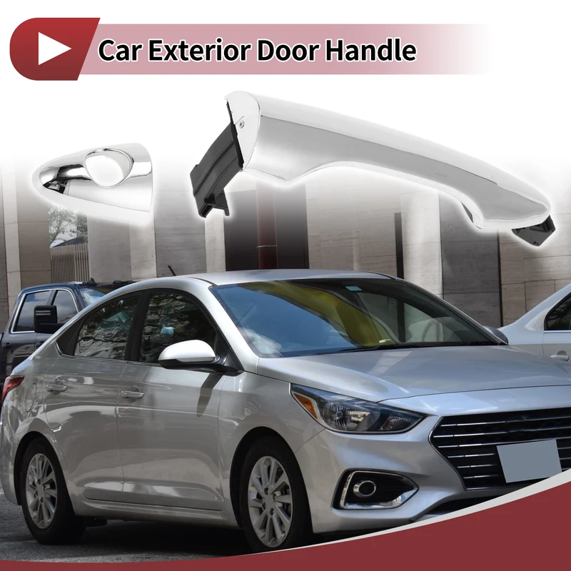 1 Pc Car Exterior Door Handles Grip for Hyundai Tucson 2010-2015 Front Left No.826522S020 Silver Tone ABS