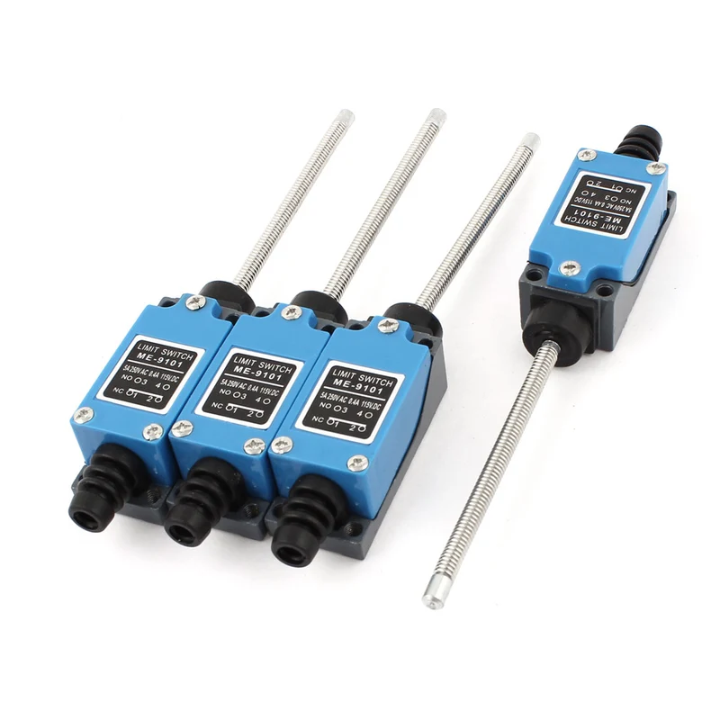 4 Pcs ME-9101 Flexible Coil Spring Limit Switch DPST AC 250V DC 115V